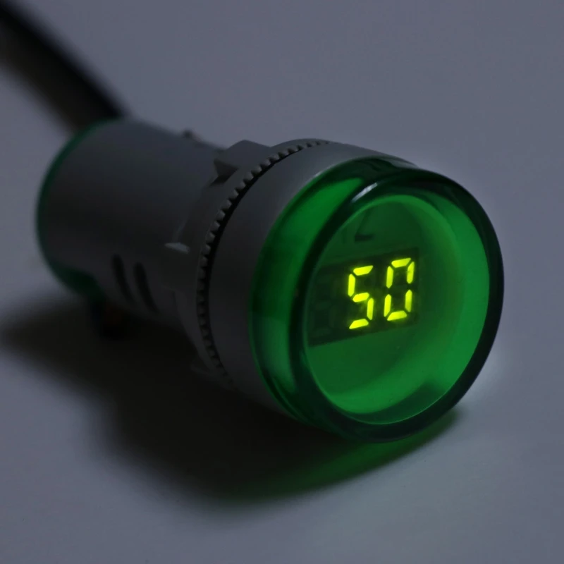 

L1EE 22mm for hertz AC Frequency Meter LED Digital Display Indicator Signal Lights for Electrical Control Panel HVAC DIY