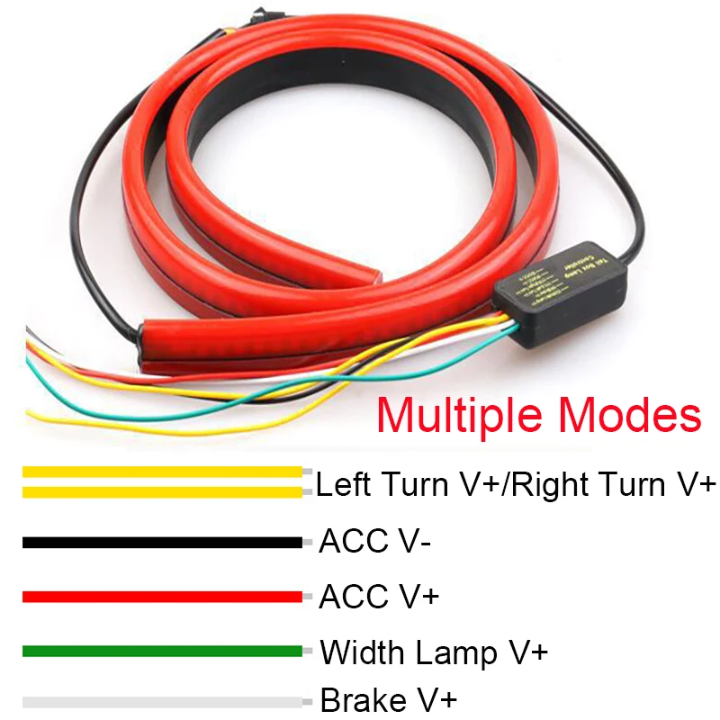 Универсальный светодиодный стоп светильник сигнал 100 см с высоким креплением
