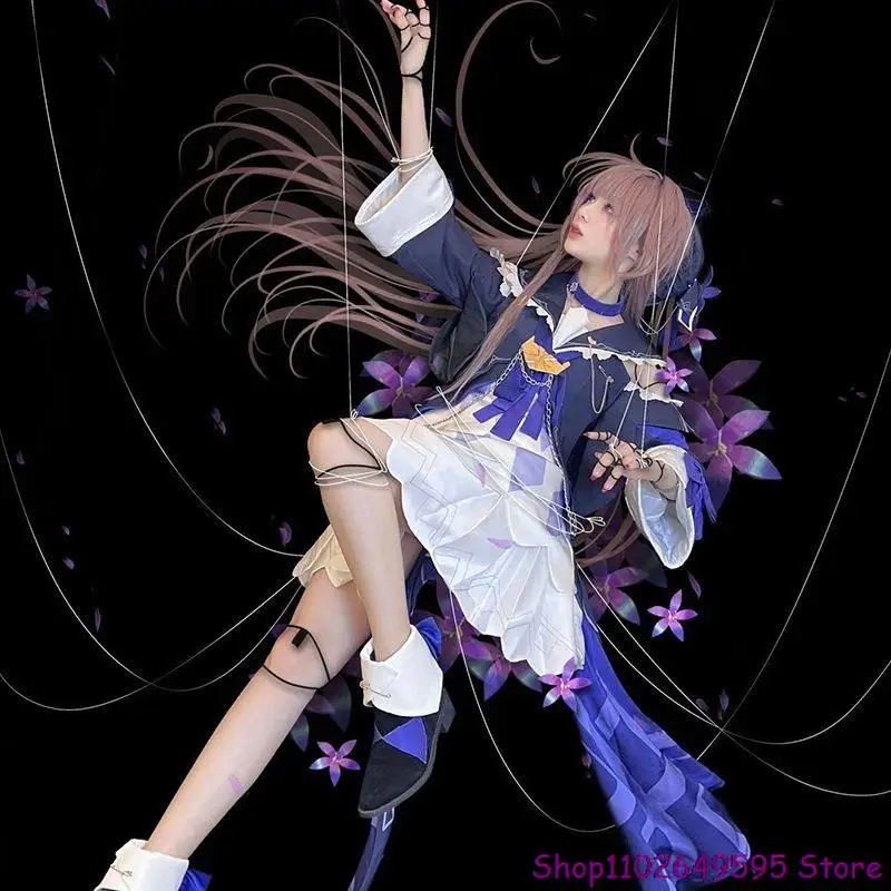 

Game Honkai Star Rail Herta Cosplay Plus Size Uniform Suit Black Punk Lolita Dress Cosplay Costume Halloween Party Outfit Women