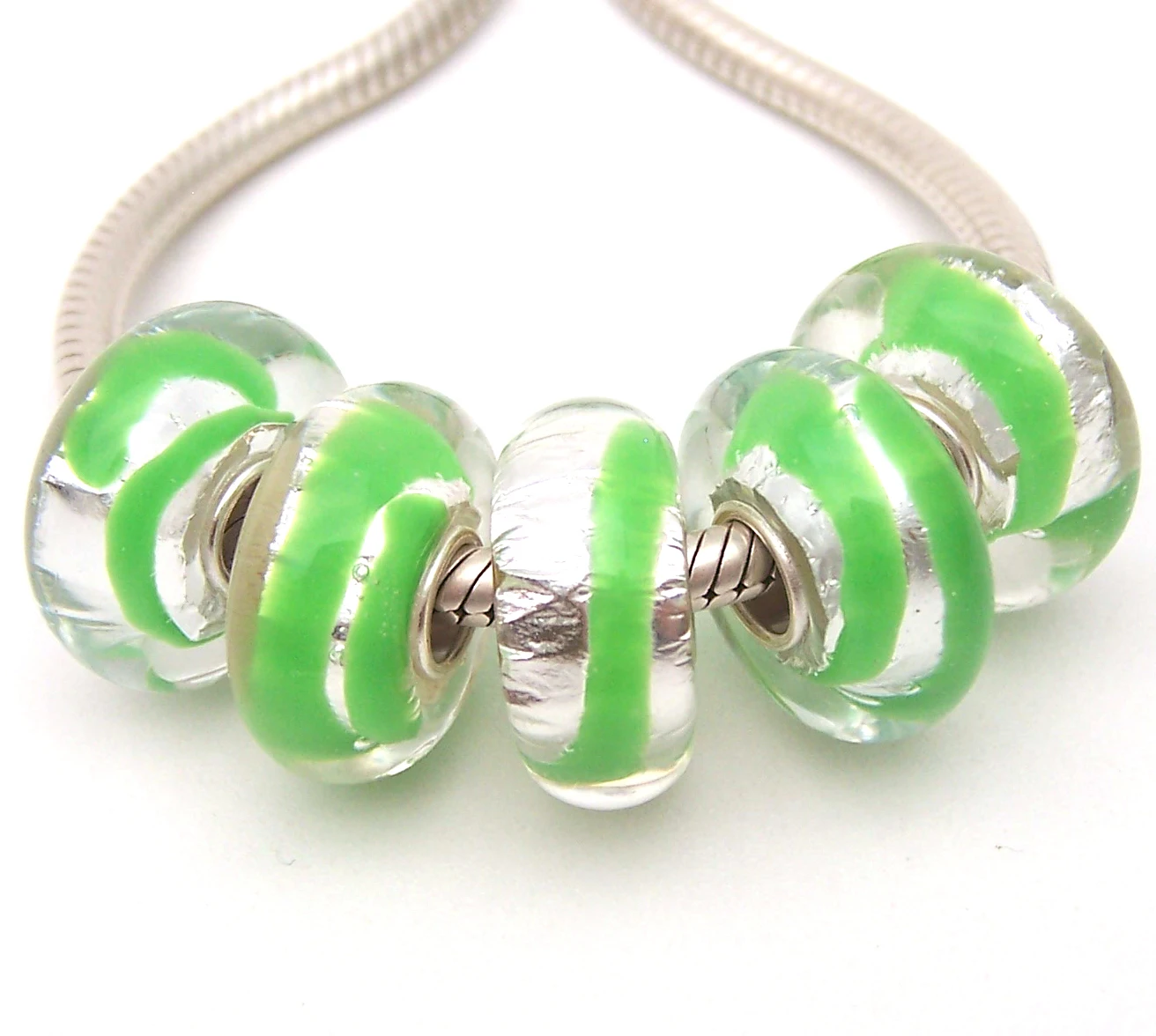 

XHYG106 5X 100% Authenticity S925 Sterling Silver Beads Murano Glass beads Fit European Charms Bracelet diy jewelry Lampwork