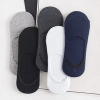 5 pairs breathable summer mens socks invisible man cotton socks nonslip loafer ankle low cut short boat sock male