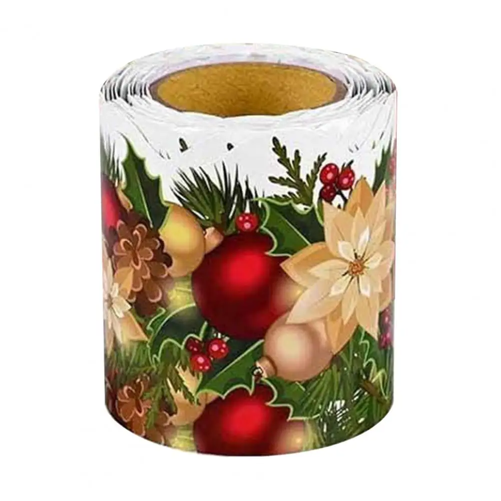 Рождественская доска для объявлений наклейка Цветочная отделка бордюр