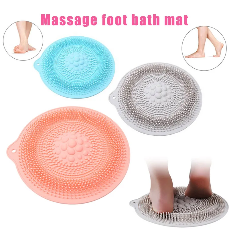 

1 Pcs Silicone Foot Scrubber Massager Pad Shower Foot Brush Deep Clean Exfoliate SPA