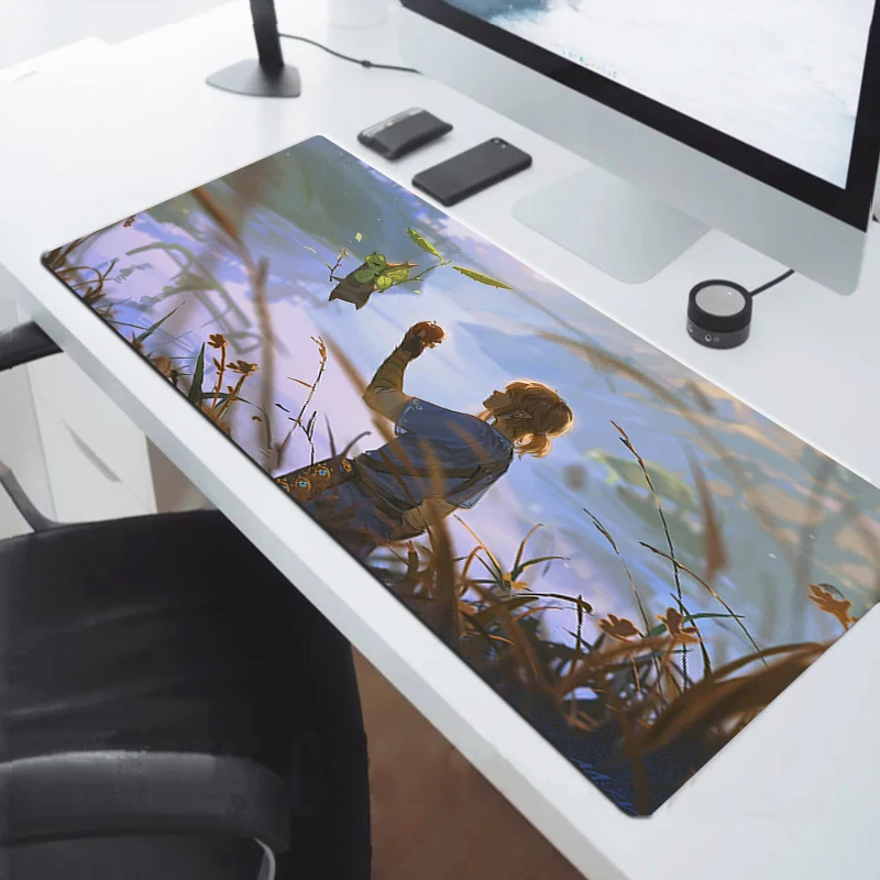 

Mousepad Extended Pad Zeldas Anti-slip Gamer Cabinet Rubber Anime Desk Mat Setup Gaming Accessories Keyboard Pc Table Mouse Mats
