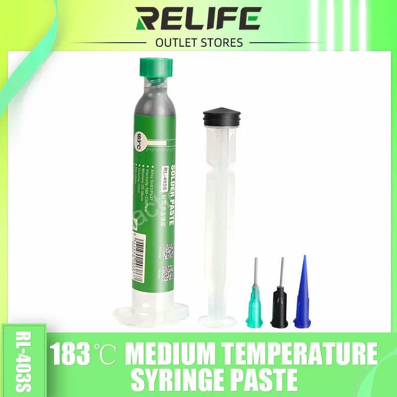 Паяльная паста RELIFE RL-403S паяльная со средней температурой 183 ℃ флюс BGA для ремонта