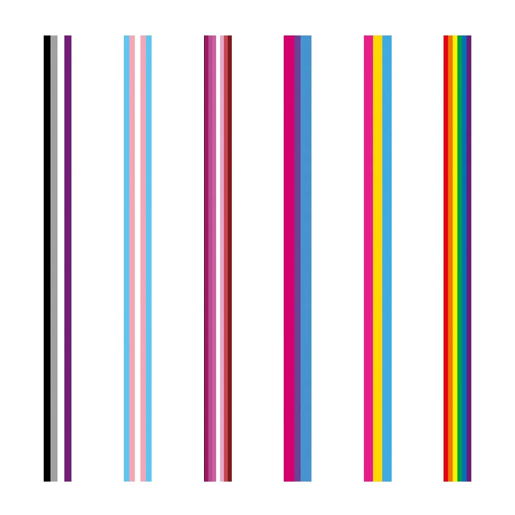 

6pcs Rainbow Ribbon Ribbon Decorative Ribbon Headdress Ribbon Gift Packing Ribbon Craft Making Ribbon