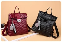 2022 new fashion women leather backpack korean style shoulder bags laptop schoolbag large capacity handbag travel backpacks