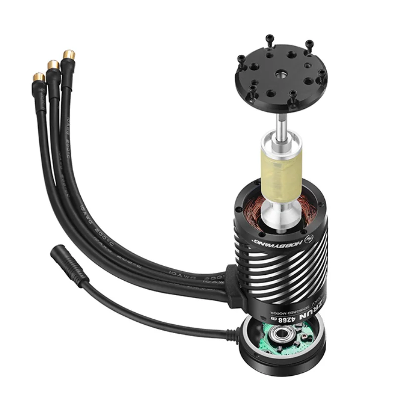 Фото Hobbywing EZRUN MAX8 G2 160A 3-6S Бесщеточный ESC с датчиком и 4278SD 3-6S 2250KV/4268SD 3-4S 2500KV Радиоуправляемый двигатель для 1/8 1/10 грузовика автомобиля №3