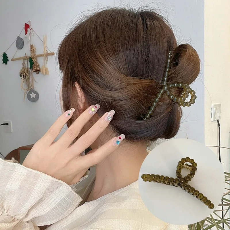 

Large Size Women Hair Claws Crab Clip Hairpins Ladies Hairgrip Headwear Girls Hair Accessories Ornament 11cm