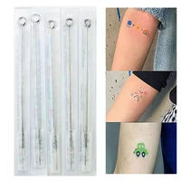 5pcs disposable sterilized tattoo needles rl rm m1 needles tattoo tips agujas microblading naalden permanent body makeup tool