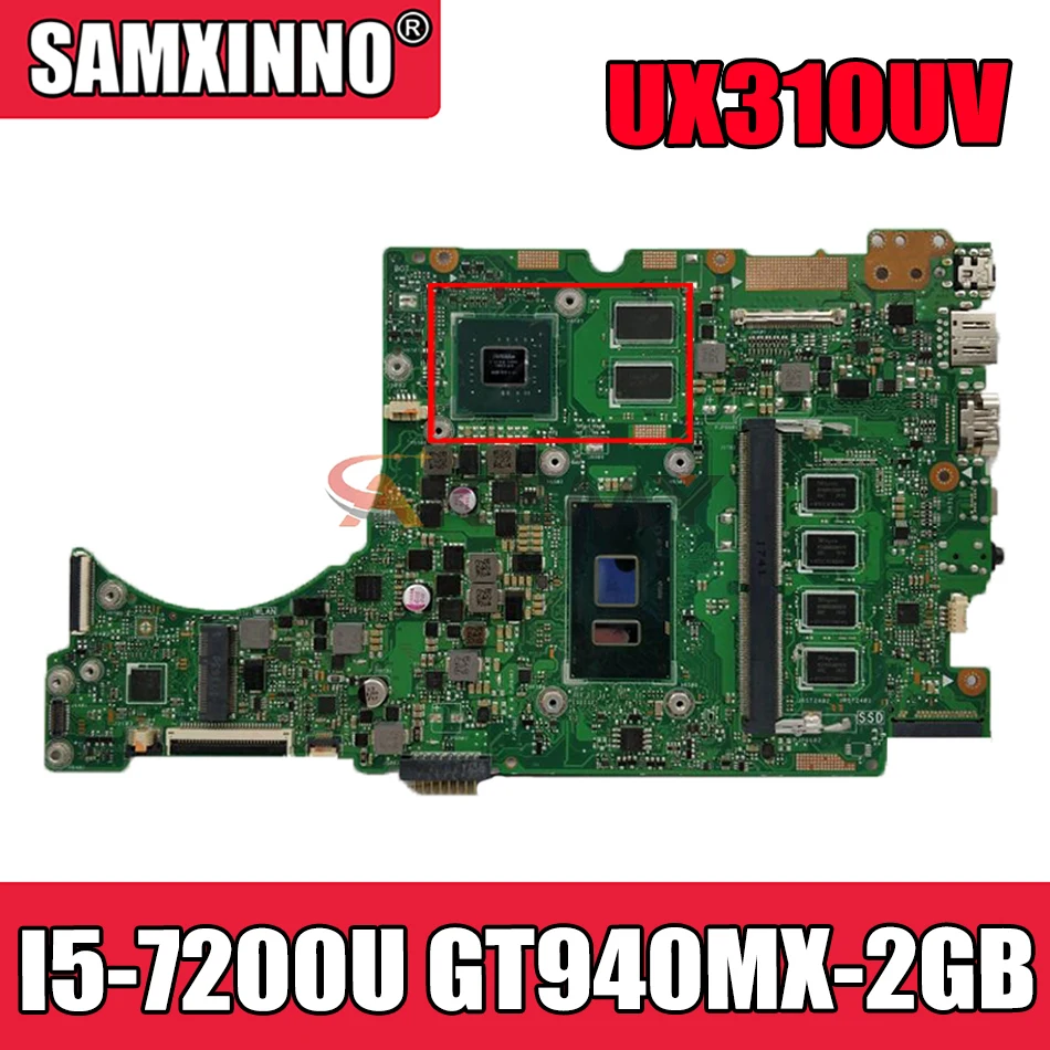 

Материнская плата Akemy UX310UV для ноутбука ASUS UX410UQK (14 дюймов) UX410U UX310U оригинальная материнская плата 4GB-RAM