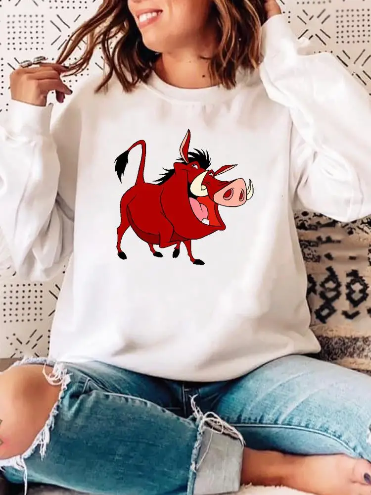 

Весенние женские пуловеры 90-х Милая мультяшная животная Праздничная графическая толстовка с диснеевским модным принтом женская повседневная осенняя