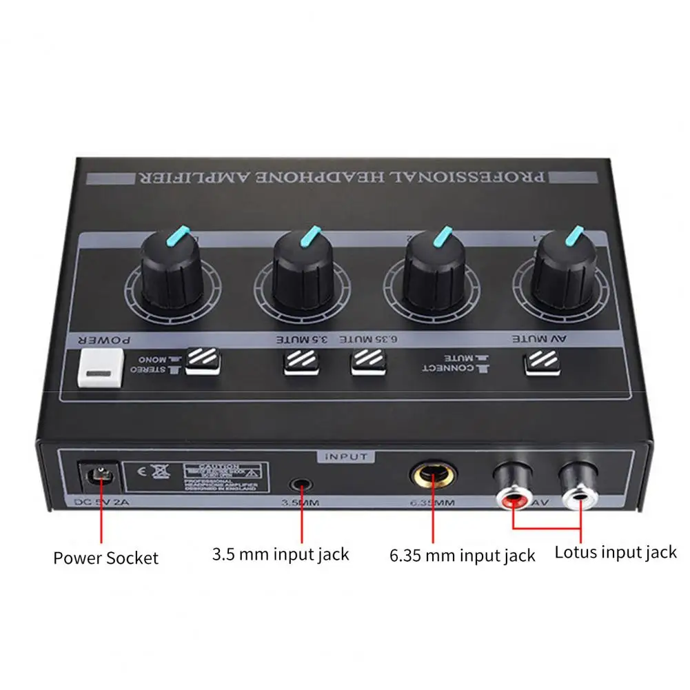 

Excellent 8-Channel Headphone Audio-Amplifier Compact Headset Power-Amplifier Anti-electromagnetic Interference for Stage