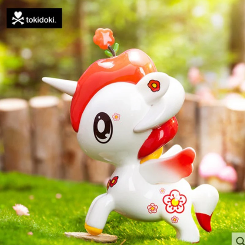 

Tokidoki Limited 5 дюймов, Чтобы подарить вам маленький красный цветок, единорог, девочка, кавайная Коллекционная модель, кукла, подарок на день рожд...