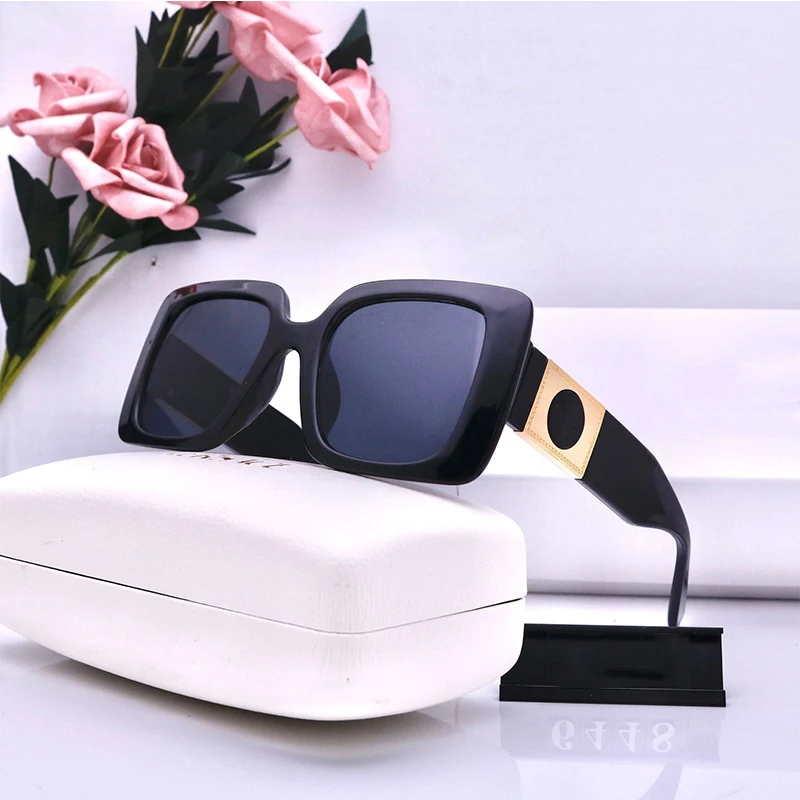 

Солнцезащитные очки с квадратной оправой для мужчин и женщин, брендовые дизайнерские модные популярные винтажные солнечные очки в большой оправе, в стиле ретро
