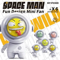 mipow mini handheld fan cute astronaut cooling fan portable usb rechargeable safety fans without vane kids student fan air cool