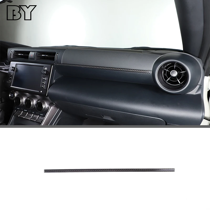 

Декоративная полоса из углеродного волокна для салона автомобиля, панели приборной панели, Модифицированная наклейка с отделкой для Toyota 86/Subaru BRZ 2022, аксессуары