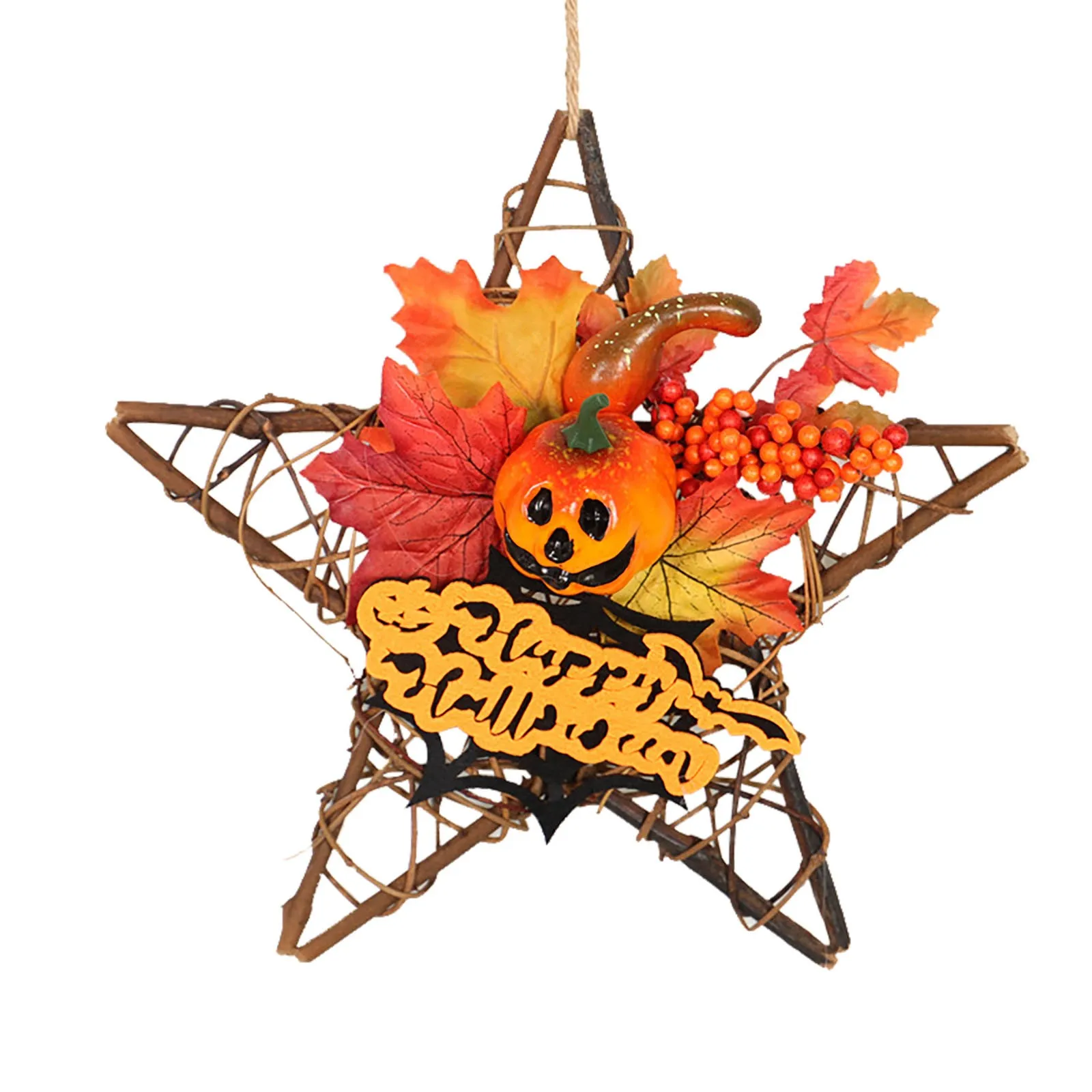 

Modern Outdoor Christmas Decorations Fall Wreath Spring Maple Pumpkin Wreath Harvests Thanksgiving Easter Wreaths for Front Door