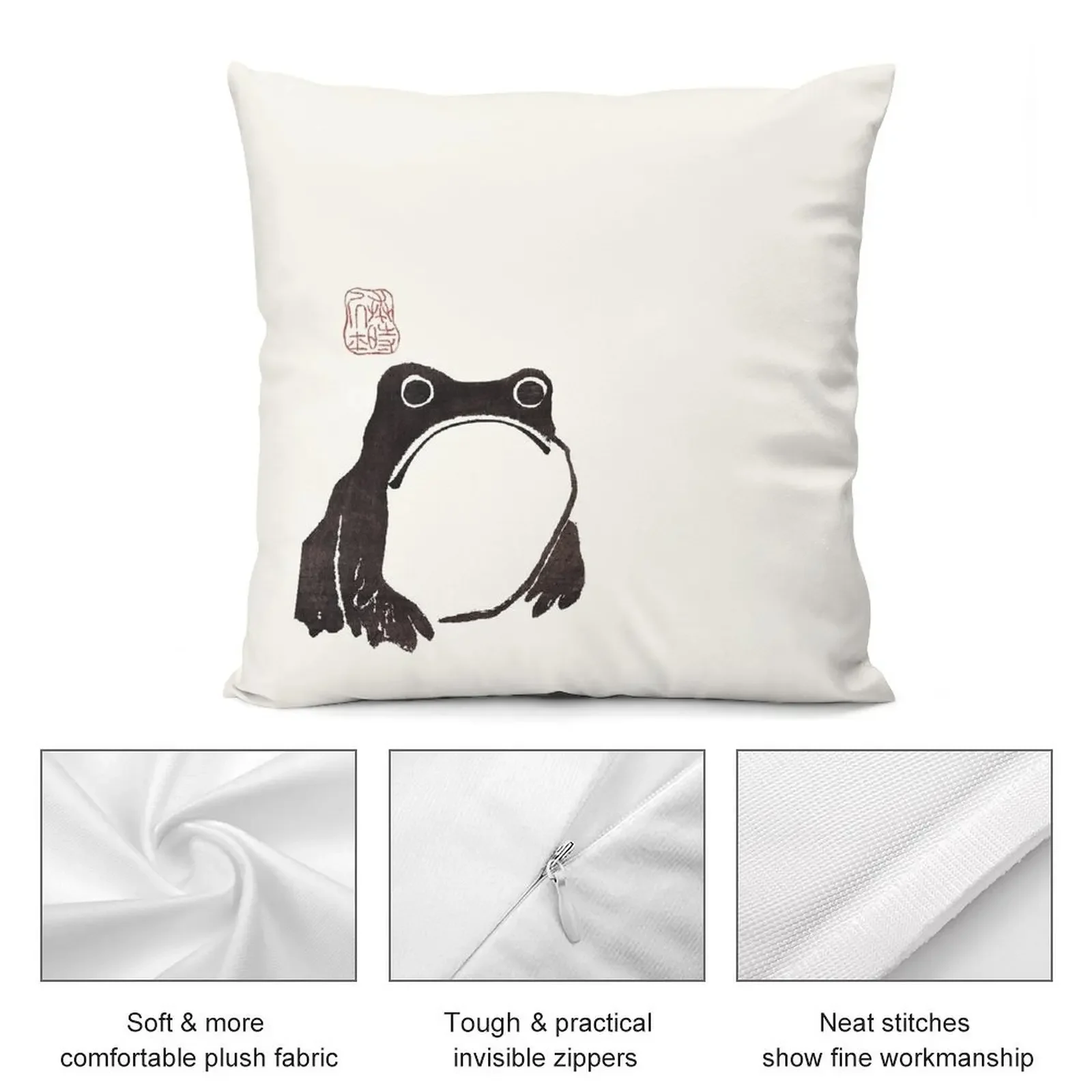 Grumpy Frog Dark - Matsumoto Hoji декоративная подушка чехол для диванной подушки