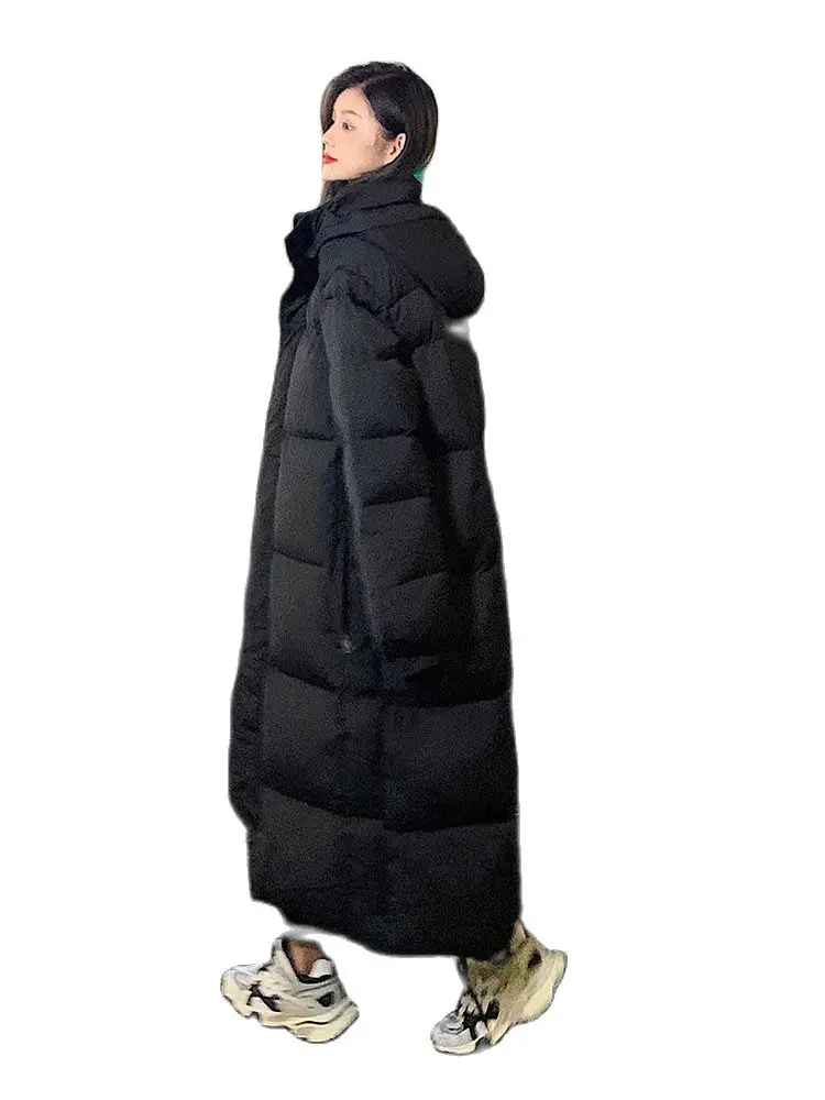 Hooded Coat For Women Autumn Warm Thick Long Puffer Winter 2022 Ladies Down Jackets Couple Models For Men And Women Parka Quilte