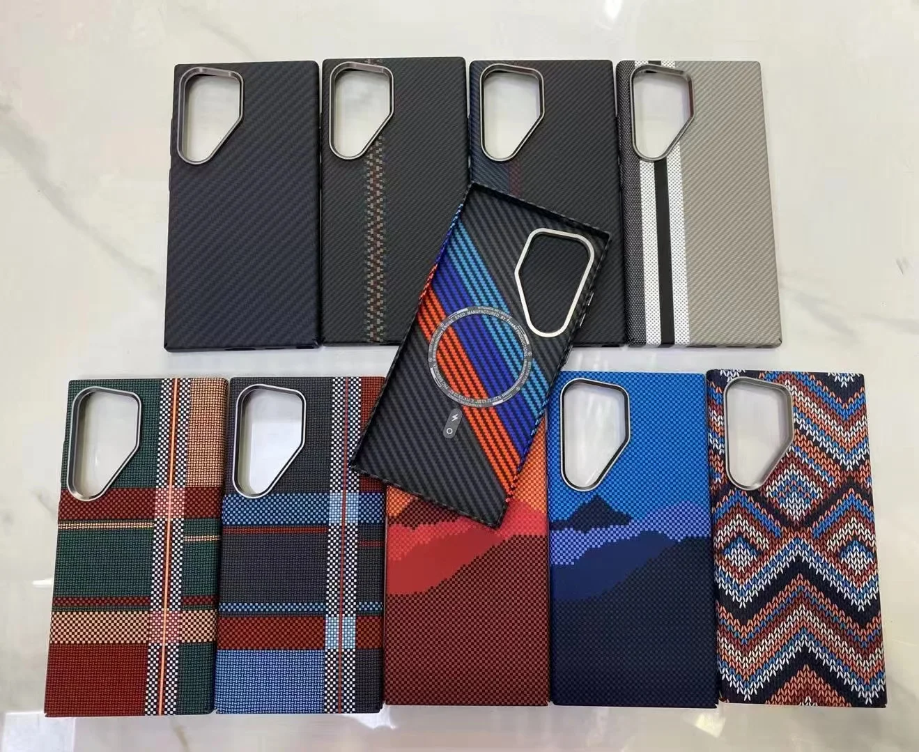 Магнитный чехол в богемном стиле с ночным свечением и кевларовым узором ...