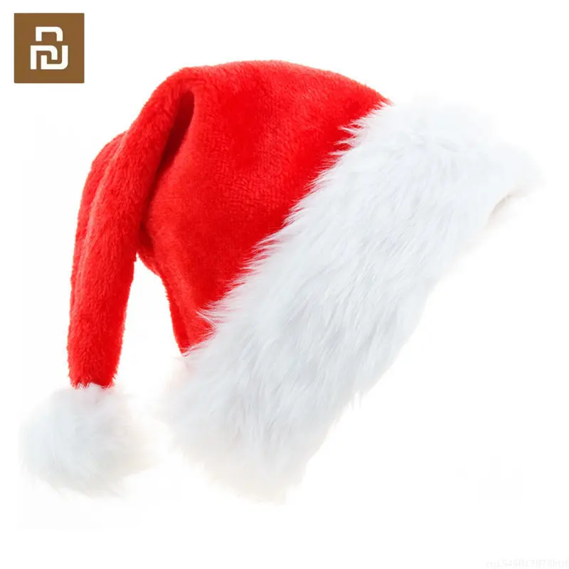 

Youpin New Year Plush Christmas Hat Adults Kids Christmas Decorations for Home Xmas Santa Claus Gifts Navidad Decor Winter Caps
