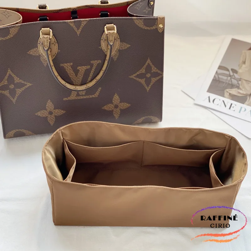 

Органайзер для кошелька LV Onthego, сумка из высококачественной Саржи И сатина для формы и защиты сумки