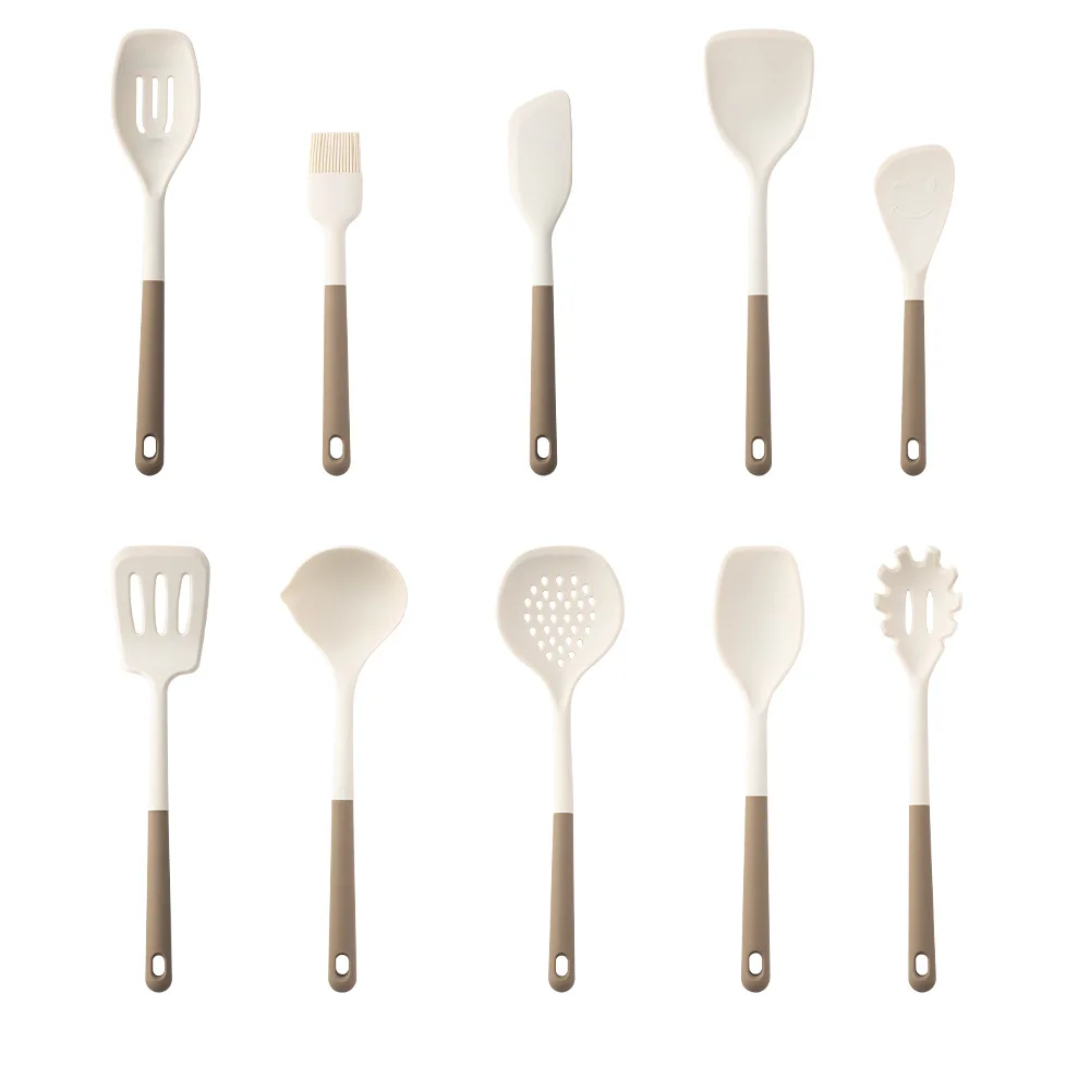 

Набор кухонных инструментов Uniturcky, силиконовые ложки для супа, 4/5/6/7/10 шт.