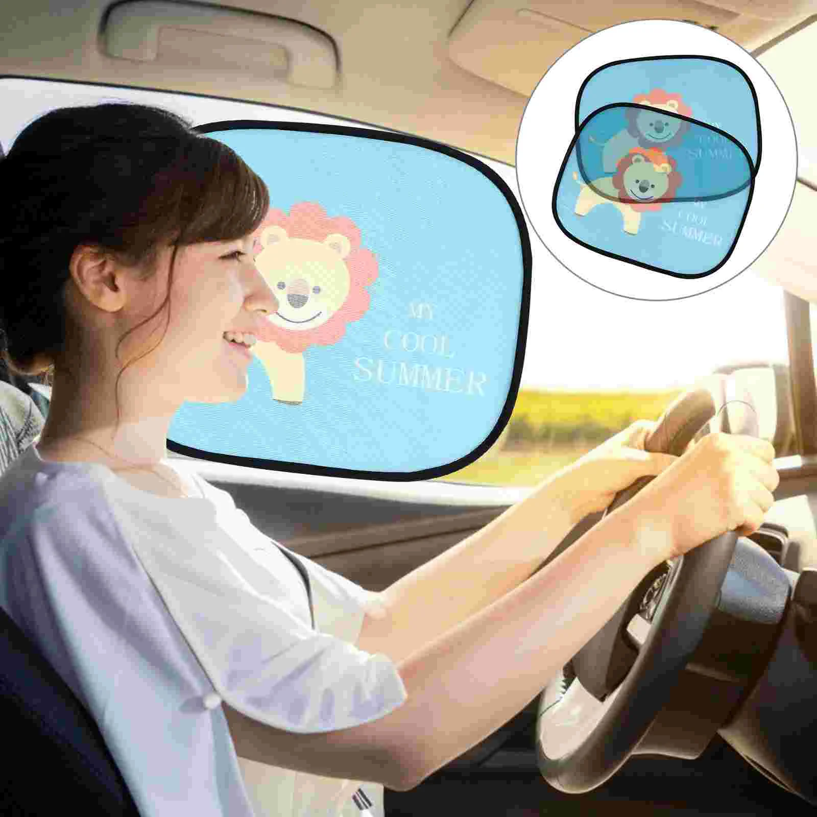 

2pcs Car Window Shades UV Rays Sunlight Protection Shades Car Shield Visor