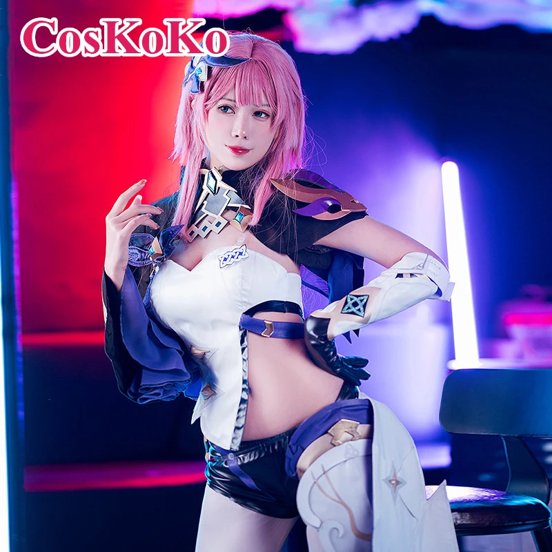 

Костюм CosKoKo Elysia для косплея Аниме игры Honkai Impact 3, Милая Великолепная боевая униформа, полный комплект для женщин