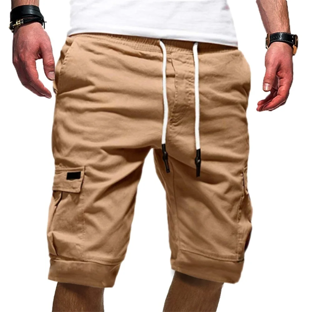 

Summer Bermudas Male Flap Pockets Jogger Shorts Casual Working Army Tactical Bermudas M-XXXL Men's Shorts Green Cargo Shorts