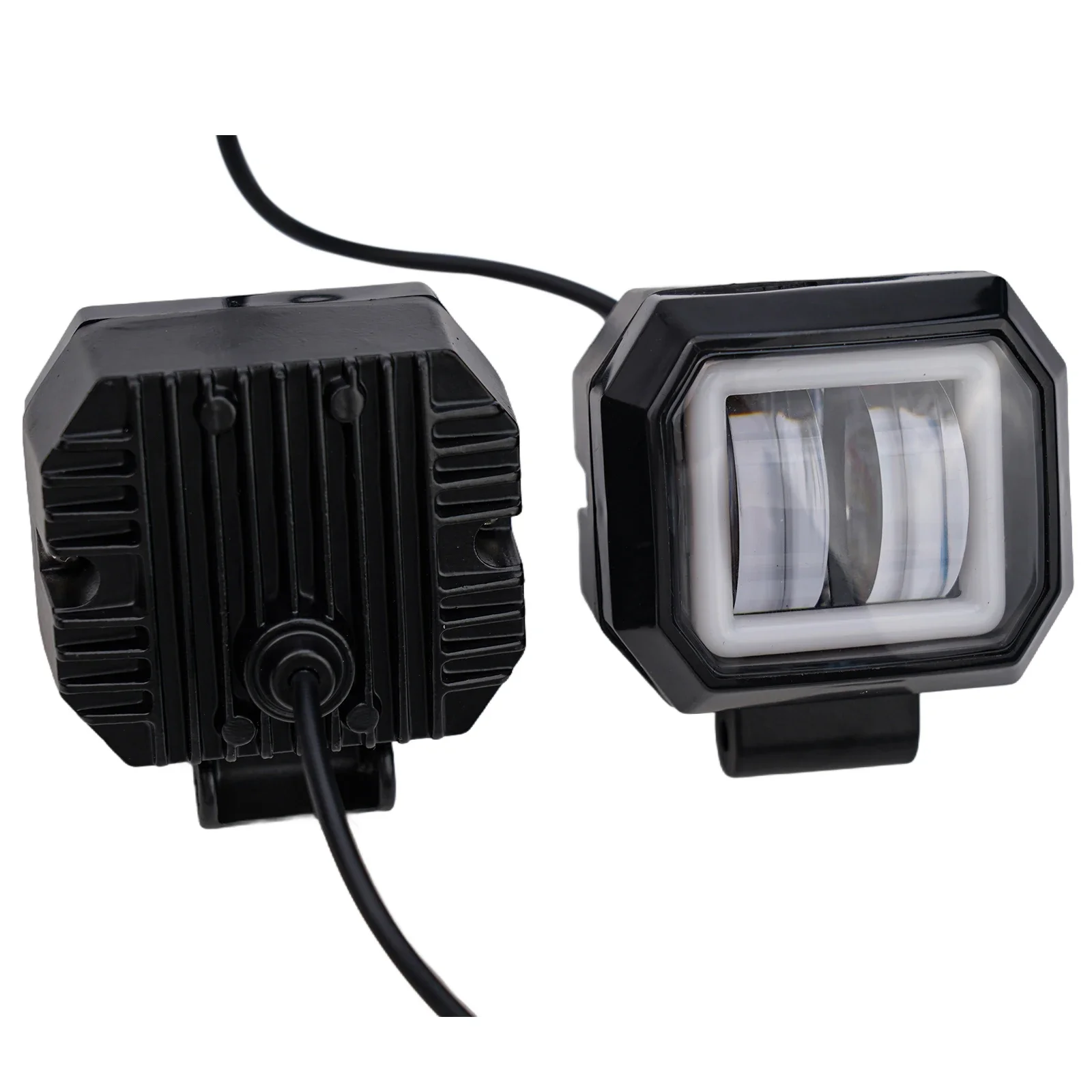 2 шт. 3-дюймовый автомобильный светодиодный рабочий фонарь Красный Halo DRL Spot Driving Fog