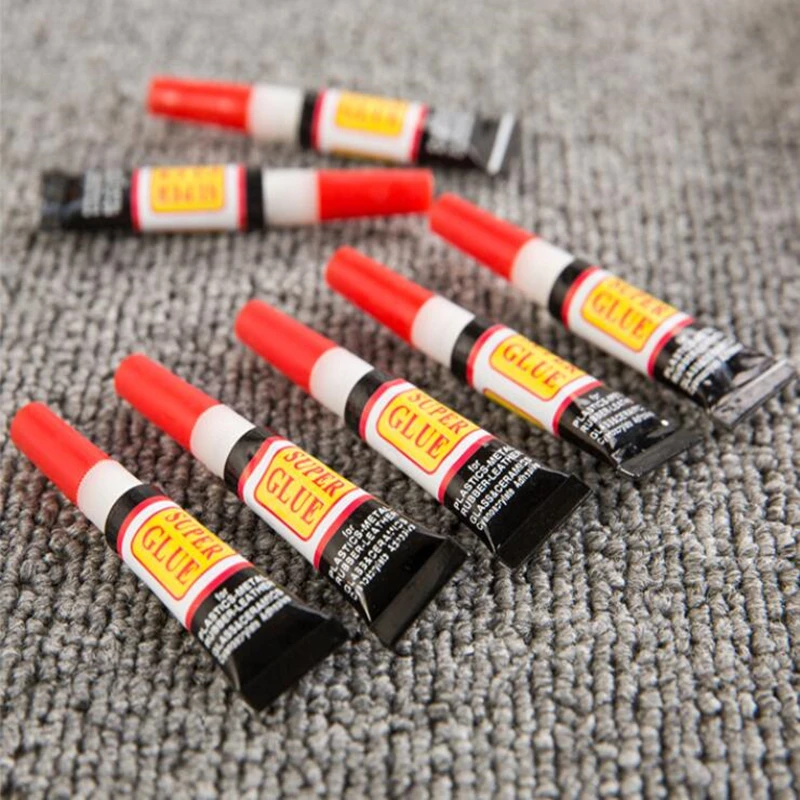 

10pcs Liquid Super Glue 502 Instant Strong Bond Leather Wood Rubber Metal Glass Cyanoacrylate Adhesive Stationery Store Nail Gel