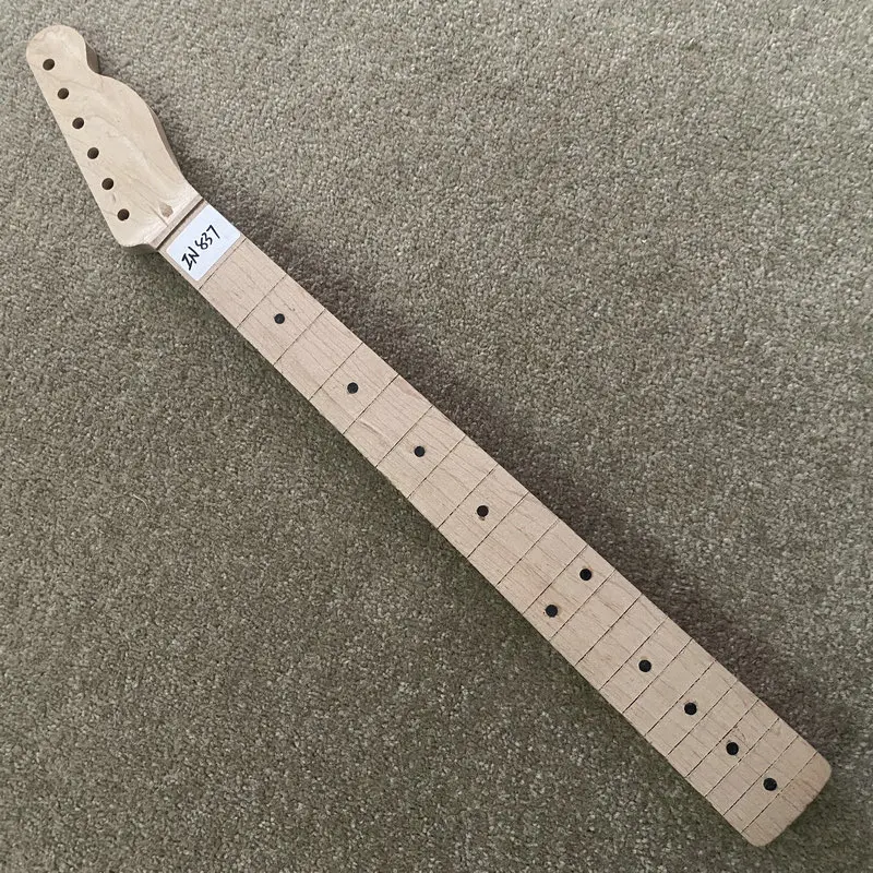IN837 Полуфинизированный гриф для электрогитары без ладов черная точка