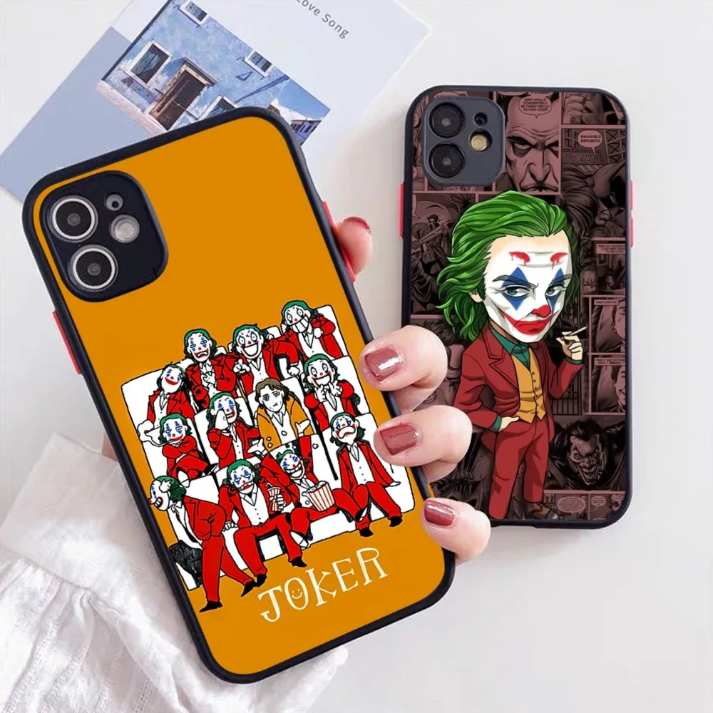 Marvel Joker Cartoon Evil For Phone Case Iphone 11 13 14 Pro Max 7 8 Plus X Xr Xs Se2020 12mini Cover