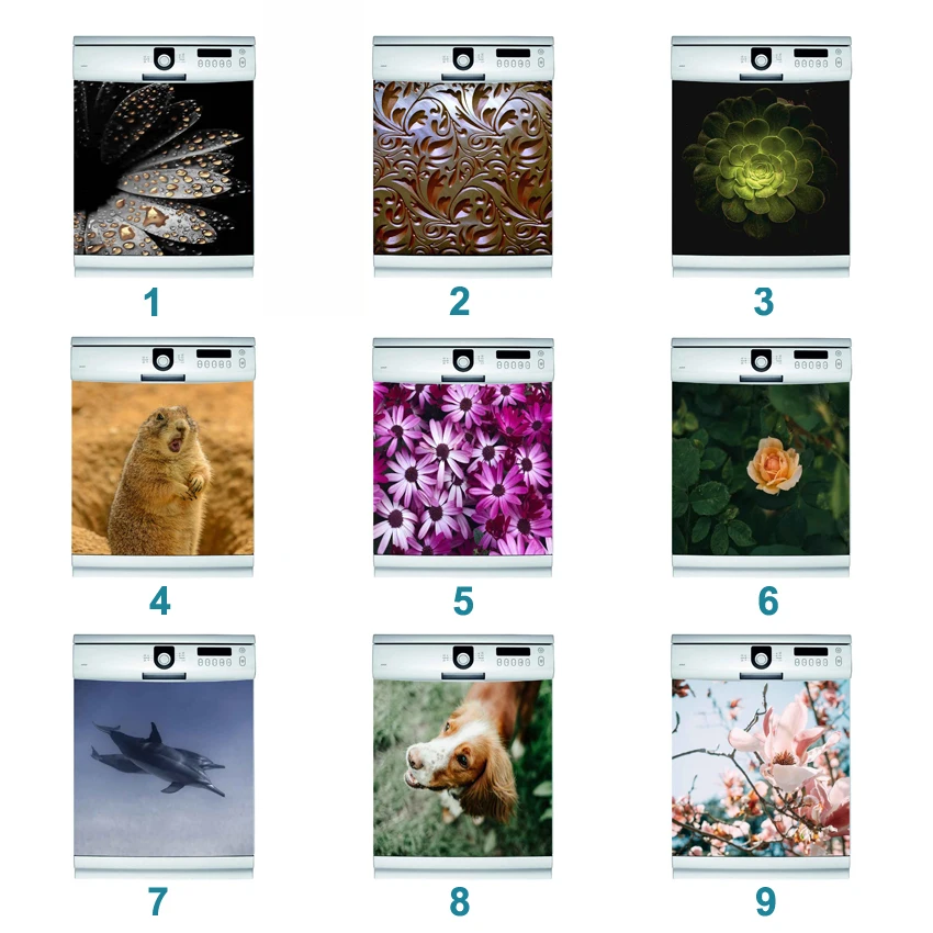 

Крышка для посудомоечной машины, кухонные аксессуары, декор комнаты, настенные наклейки, наклейка для посудомоечной машины, кухонный декор,...