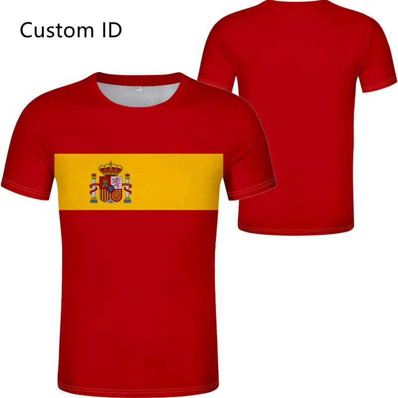 

He Guo Printed N men's Shirt Dominic T-shirt Logo Free Custom Name DMA T-shirt 2022 men's Summer T-shirt Flag Spain Dominic Tota