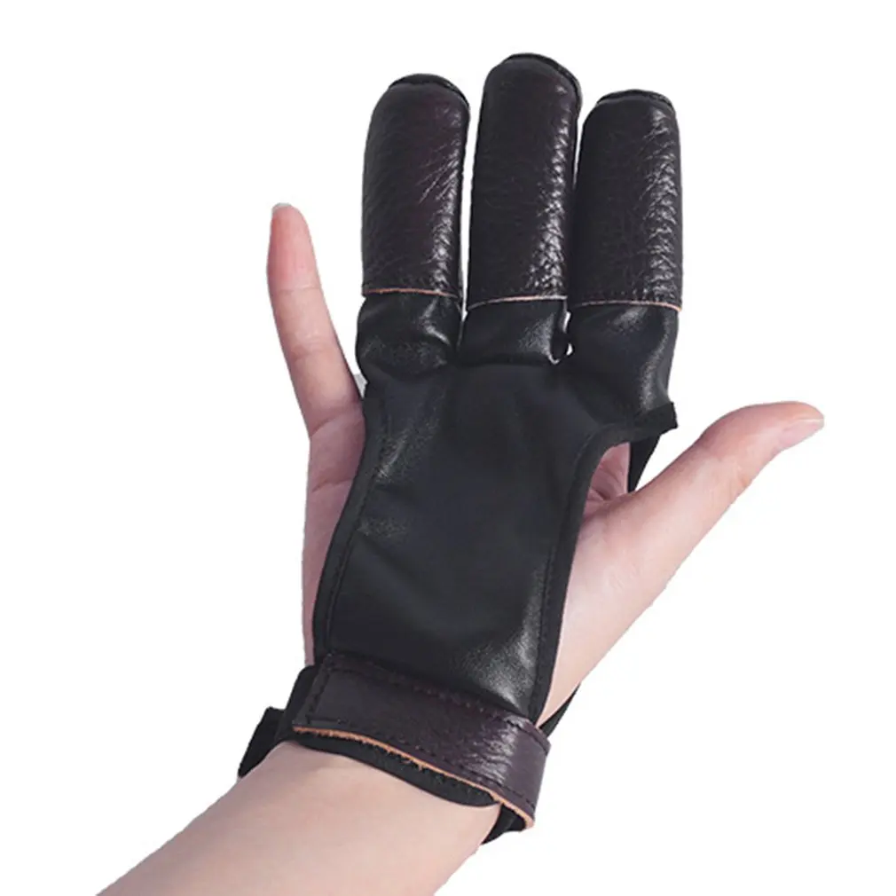 

1 шт., кожаные перчатки для стрельбы из лука