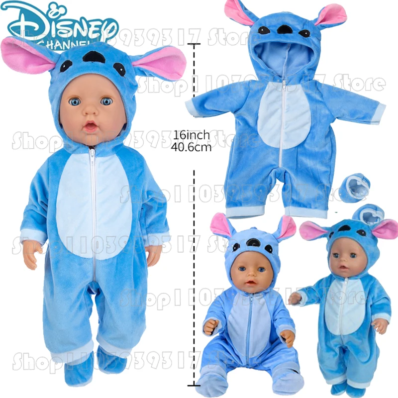 18-дюймовая аниме Kawaii Stitch кукла плюшевая одежда модная креативная цельная пижама