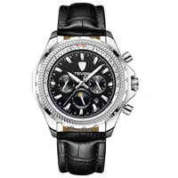 swiss brand fully automatic mechanical watch mens business watch multifunctional six pin waterproof fashion watch
