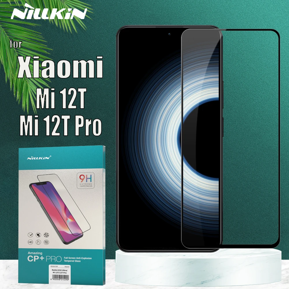 

for Xiaomi Mi 12T Pro Tempered Glass Screen Protector Nillkin 9H Hard Full Cover Clear Protective Safety Glass for Xiaomi Mi12T