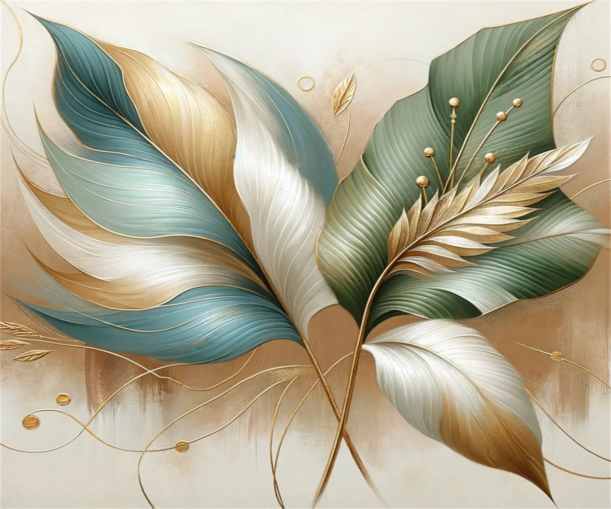 

Обои на заказ, скандинавская ручная роспись, тропические растения, листья, линии, настенная живопись для гостиной, спальни, домашний декор, фреска