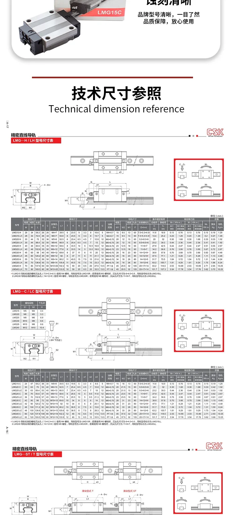 Слайдер CSK Тайвань оригинальный LMG25H LMG25C LMG25T LMG25LC