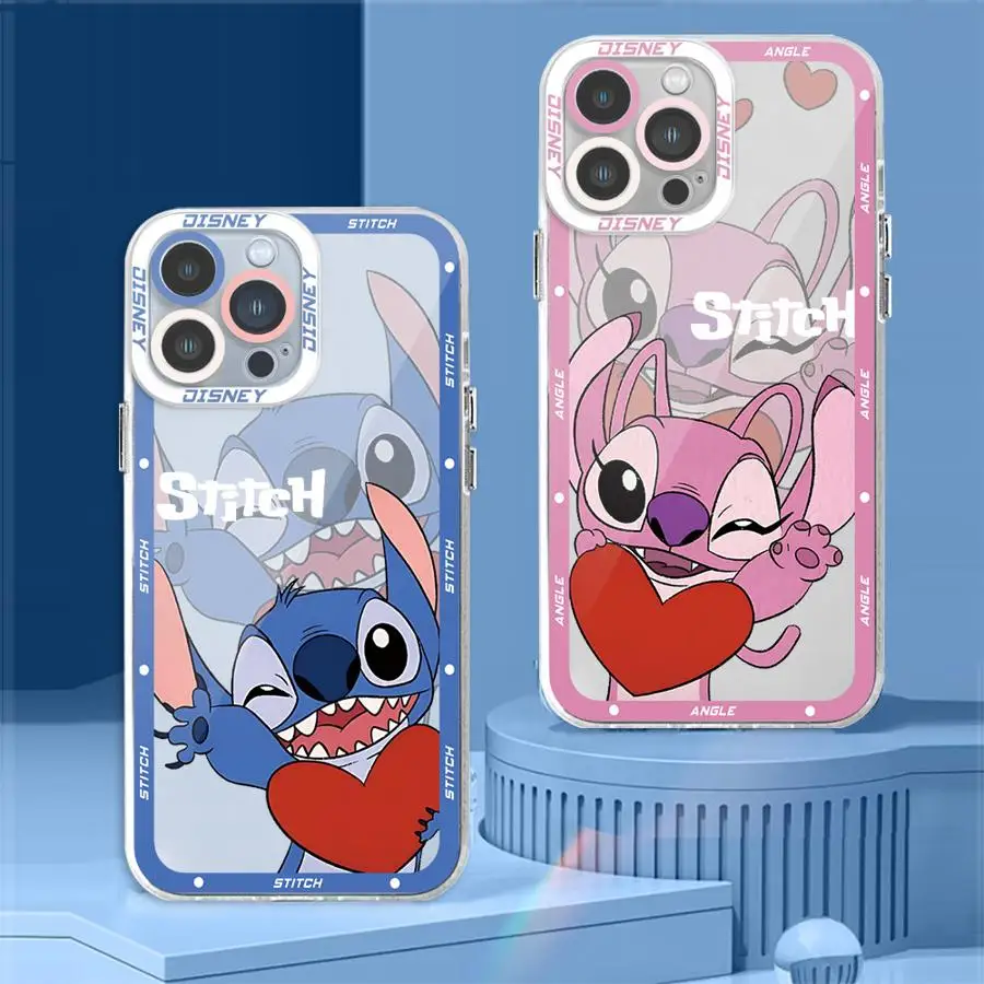 Милые чехлы с изображением героев Диснея Стича ангела для Motolora Moto G73 G52 G72 G22 Edge 40