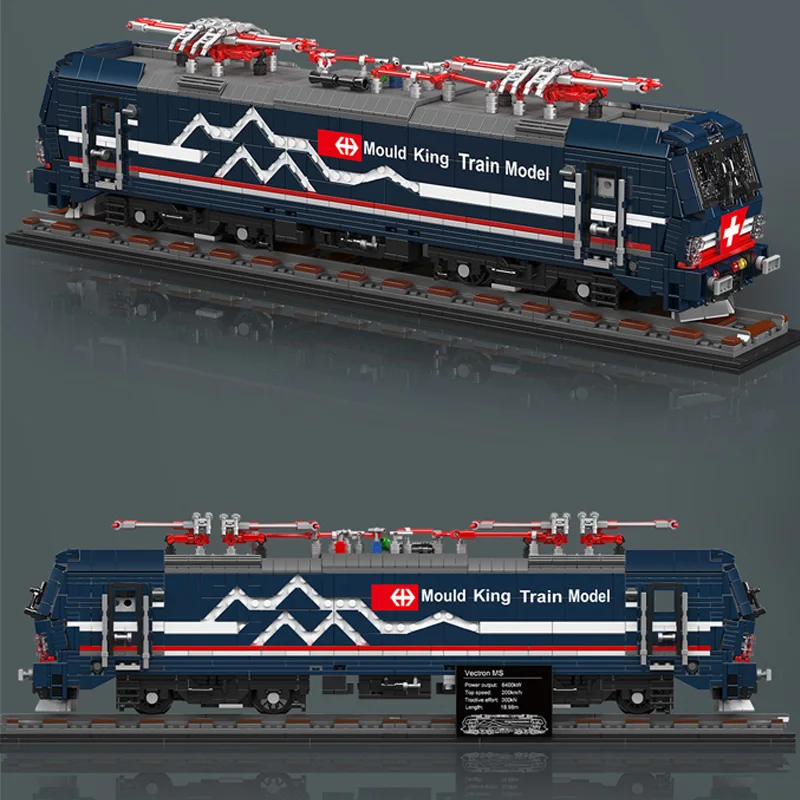 Фото Новый Mold King 12045 Технический Vectron MS Электрический Локомотив Набор строительных блоков 3072 шт. Поезд Кирпичи для взрослых Игрушки Дети №2