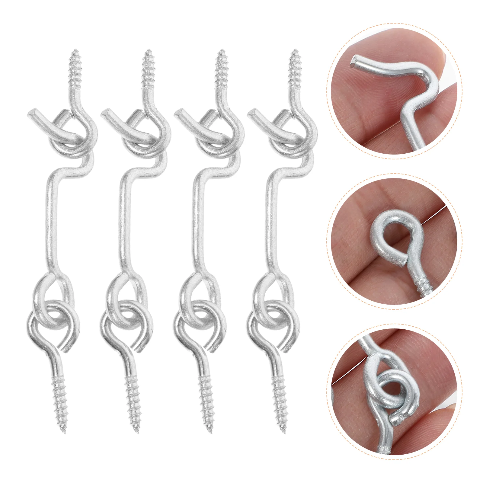 

4 Sets Replacement Hook And Eye Latch Cabin Hook Eye Latch Door Latch Supply