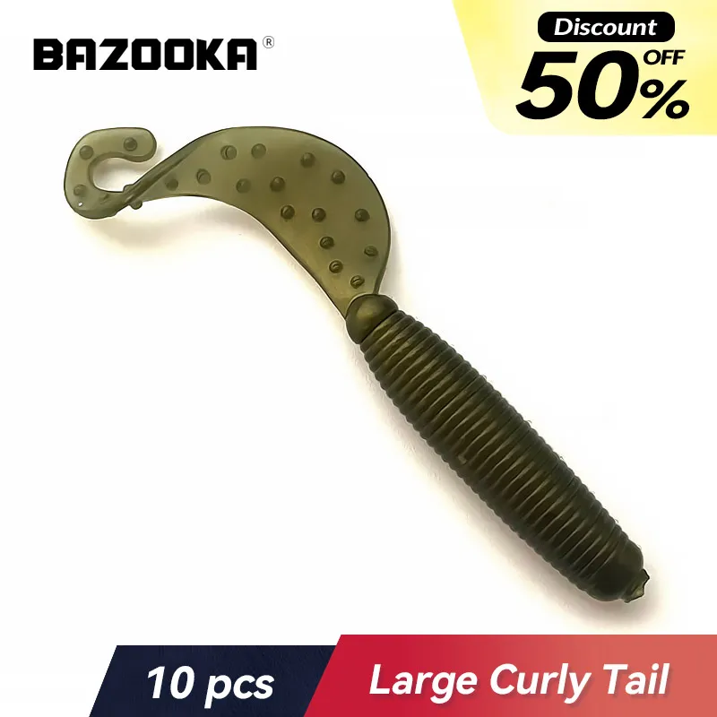 

Bazooka ES Easy Shiner Shad Soft Silicone Bait Wobblers Carp Bass Pike Trout Paddle Sea Swimbait Worm Cylindrical