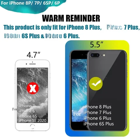 Умный чехол для зарядного устройства для iPhone 8 Plus/7 Plus/6S Plus/6 Plus, портативный защитный чехол для зарядки, аккумулятор для аккумулятора