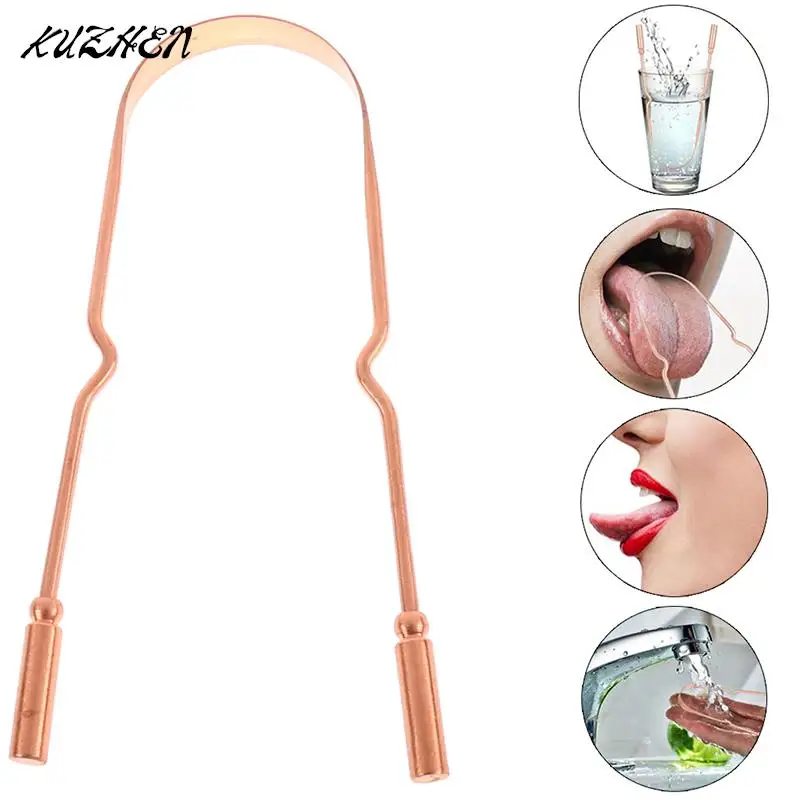 

Скребок для очистки полости рта, с медной щеткой