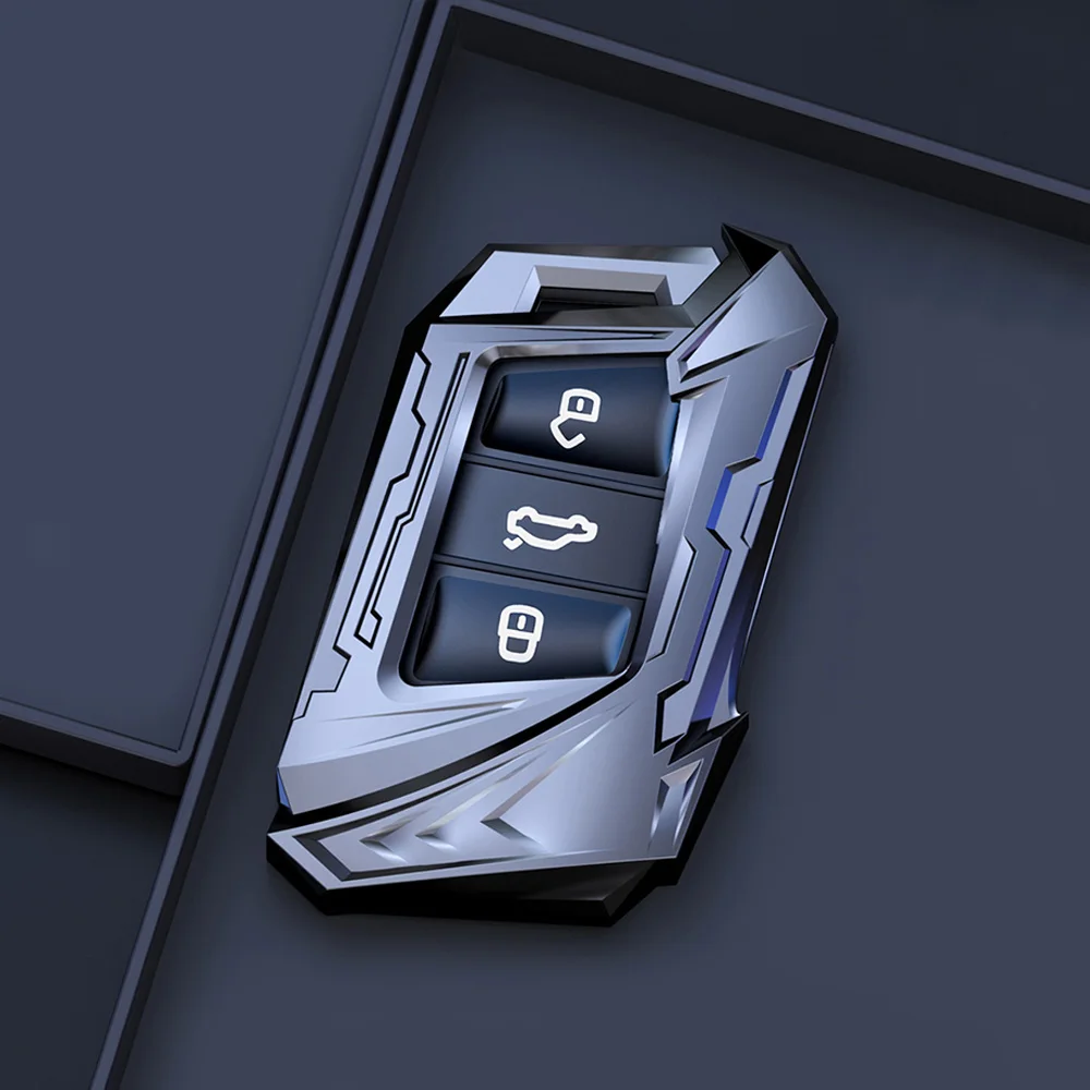 

Zinc Alloy Car Key Case For Volkswagen VW Passat B8 Golf Jetta Skoda Superb A7 Kodiaq 3 Button Remote Key Fob Cover Car Styling